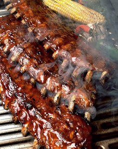 Costillas de cerdo a la barbacoa